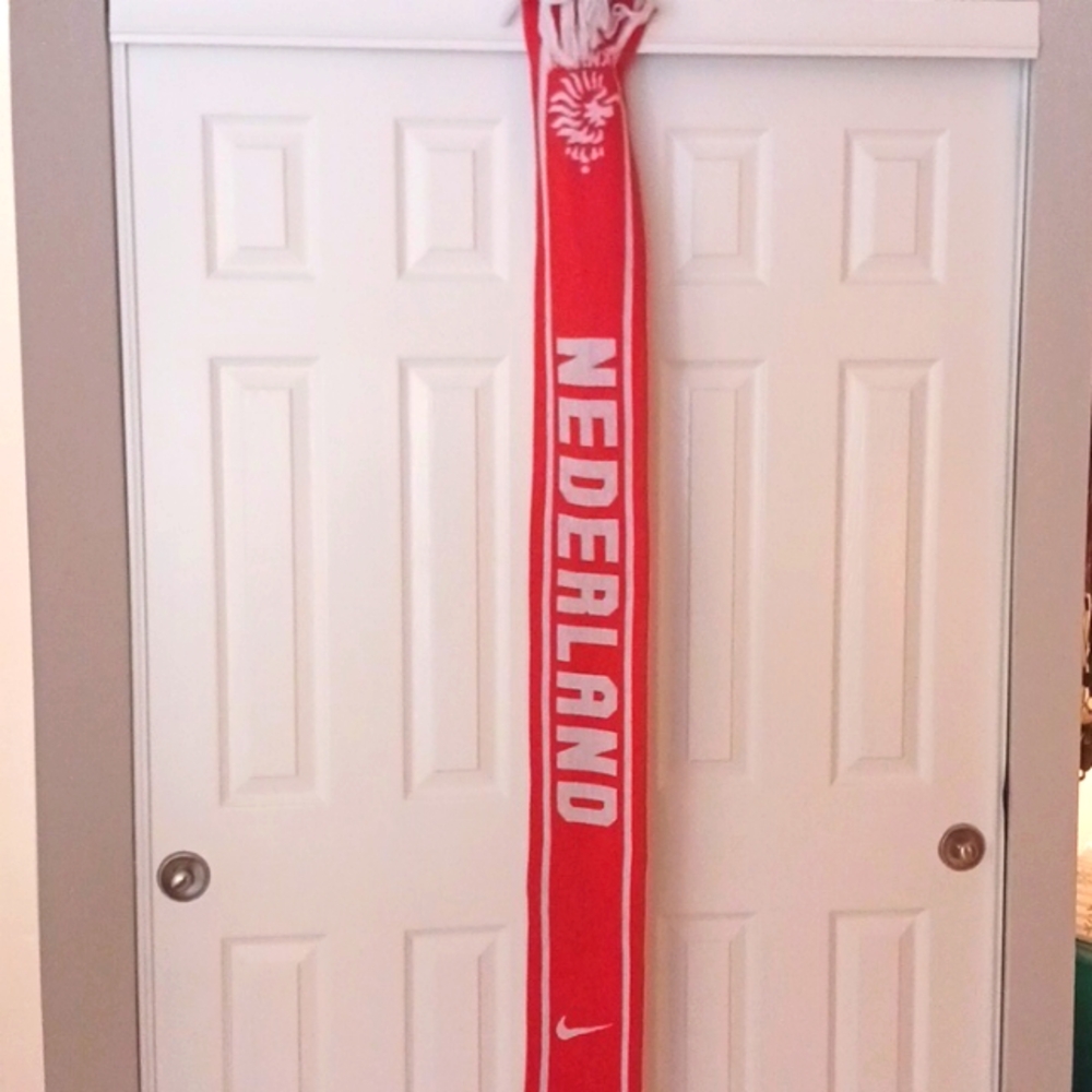 Nike Netherlands supporter scarf.  Front & back same design but different colors